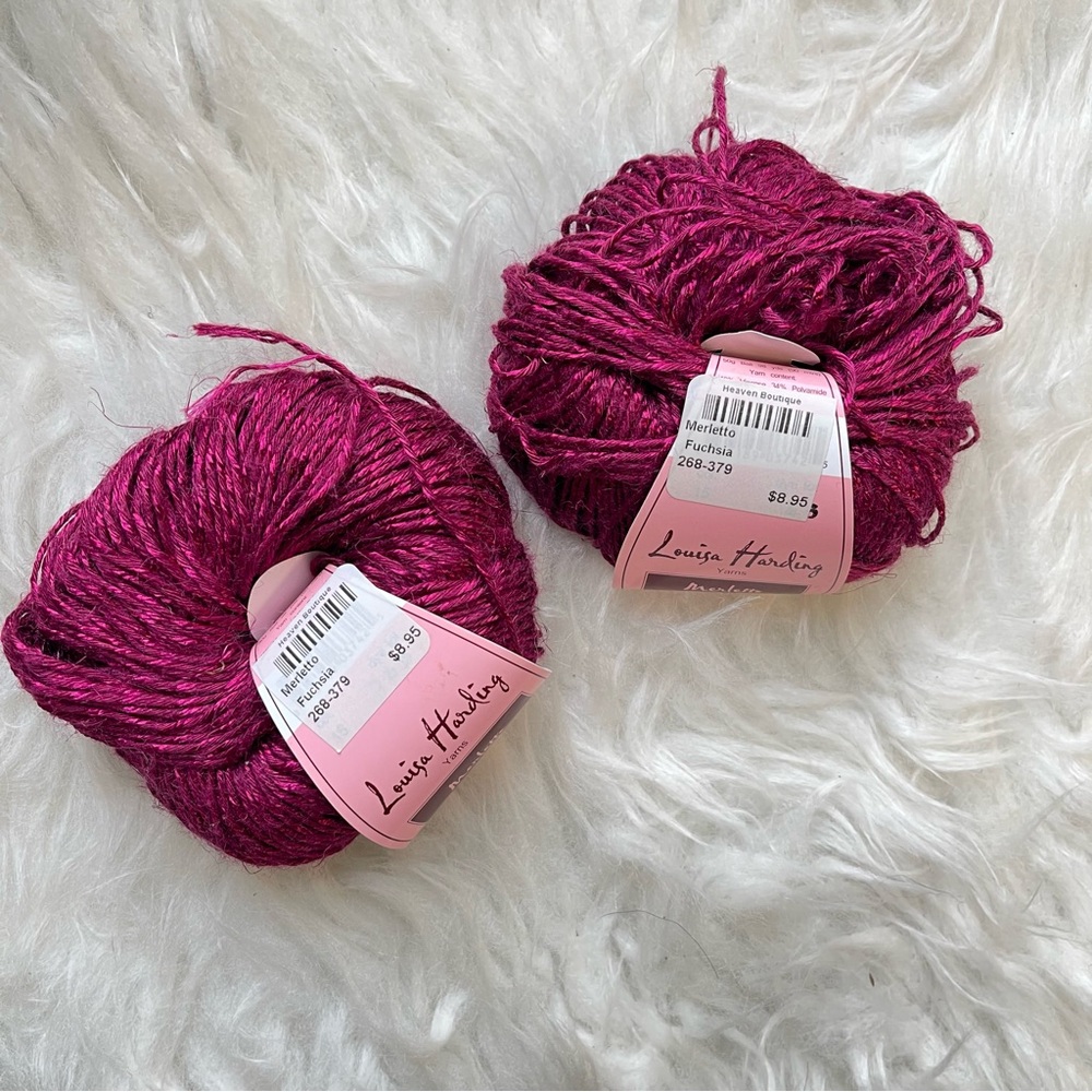 Louisa Harding Merletto Yarn Linen Blend Fuchsia